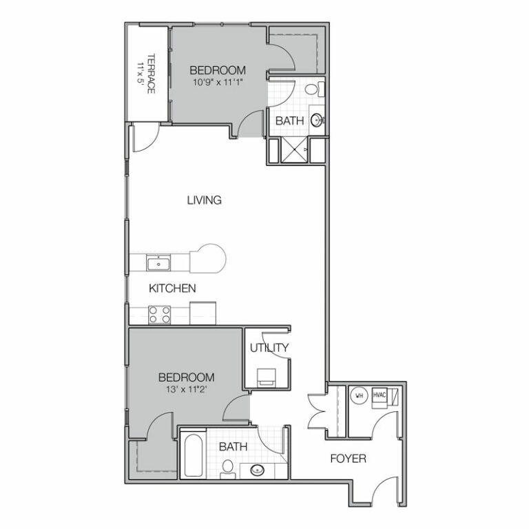 Apartment Floor Plan AA