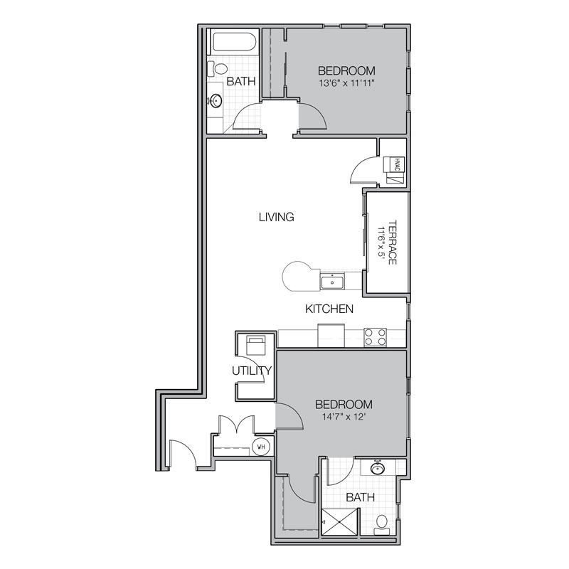mosaic apartment floor plan b