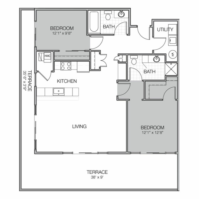 Apartment Floor Plan BB
