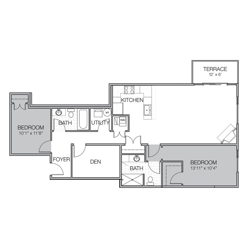 mosaic apartment floor plan c
