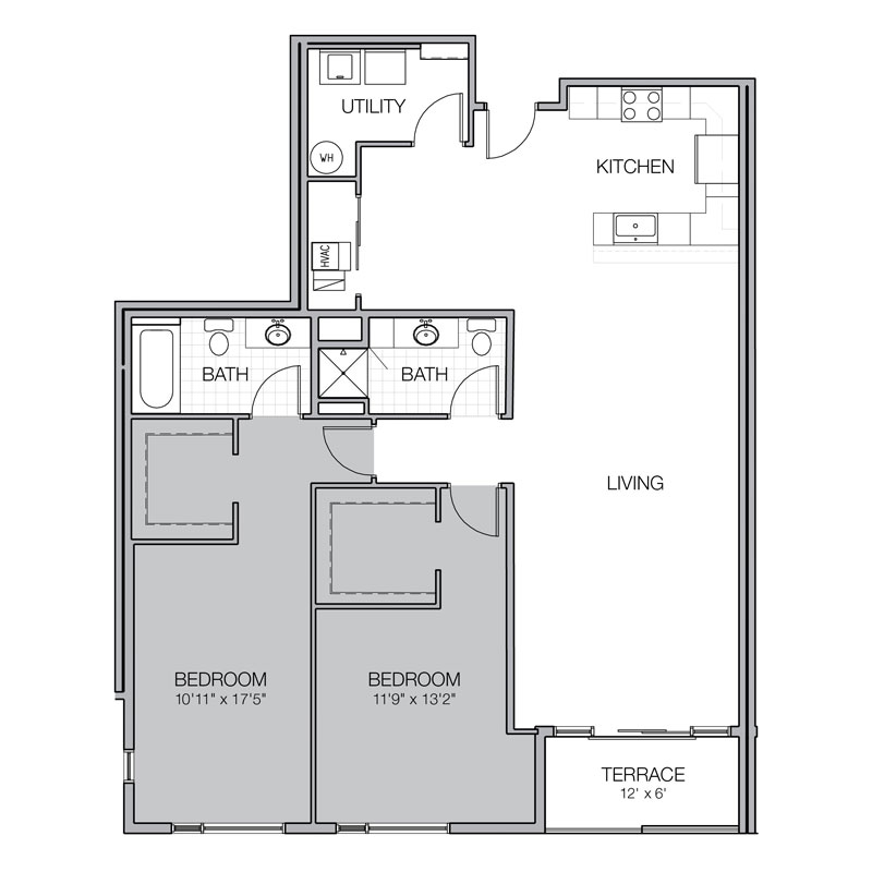 mosaic apartment floor plan f