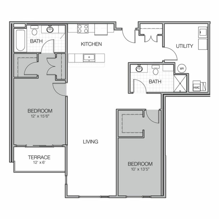 Apartment Floor Plan H