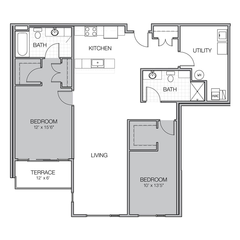 mosaic apartment floor plan h