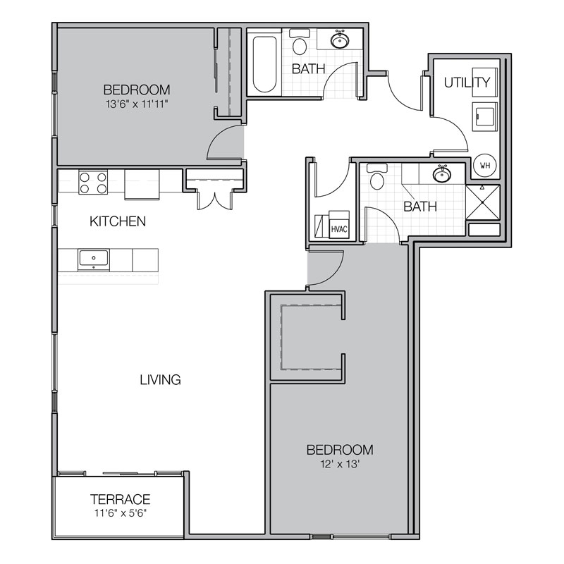 mosaic apartment floor plan p