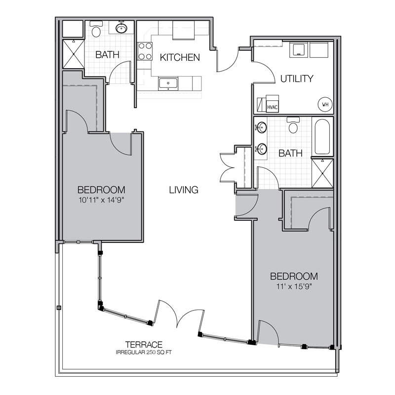 mosaic apartment floor plan w