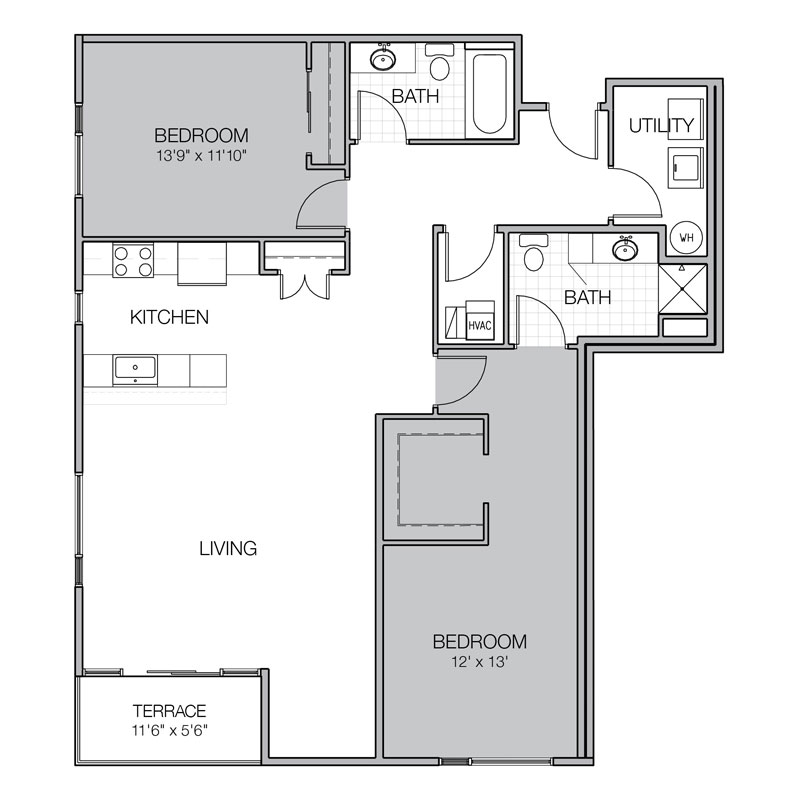 mosaic apartment floor plan z